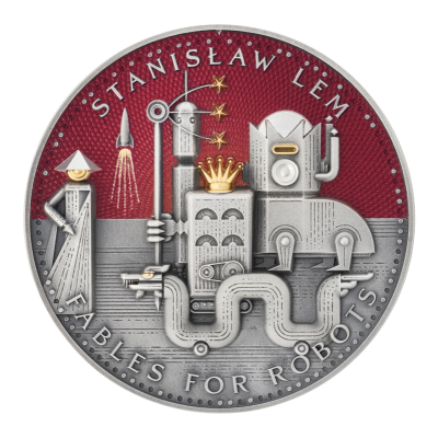 Stanisław Lem - Basne za robote - 2 oz - srebrni kolekcionarski novčić