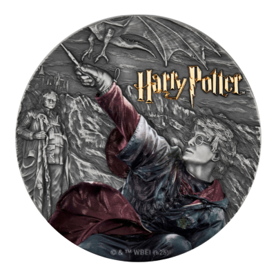 Harry Potter i Vatreni pehar - 2 oz - Srebrni kolekcionarski novčić