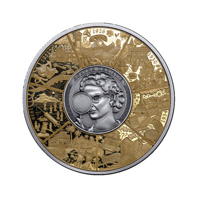 Agatha Christie (2026.) - 5 oz - srebrni kolekcionarski novčić slagalica