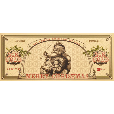 Santa Bucks Aurum - Novčanica od 24-karatnog zlata