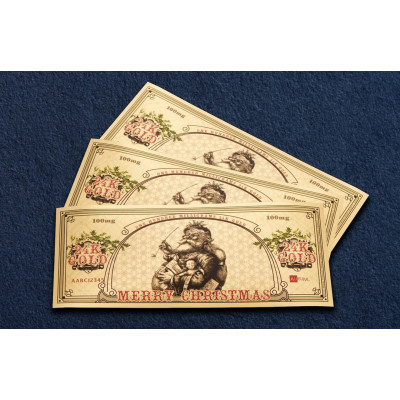 Santa Bucks Aurum - Novčanica od 24-karatnog zlata