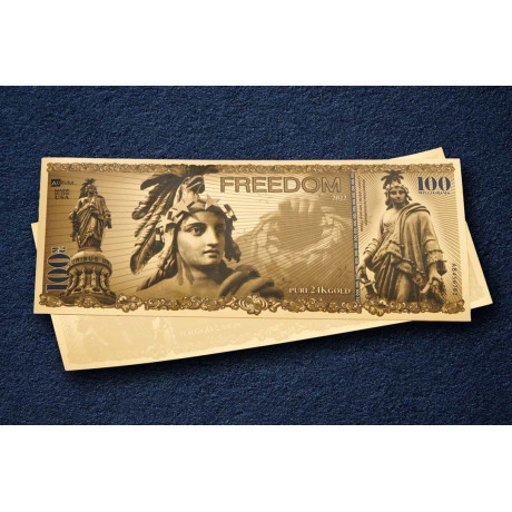 Freedom Aurum - 24-karatni zlatni novčanica (100 mg)