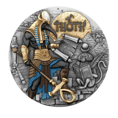 Thoth - 2 oz - srebrni kolekcionarski novčić