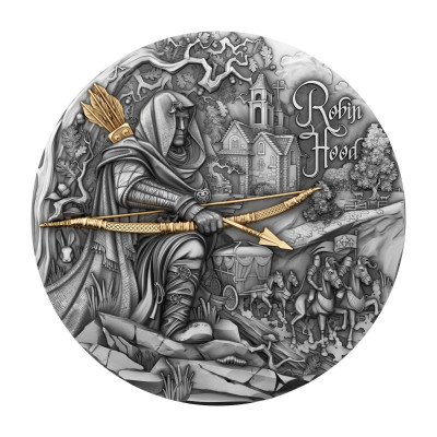 Robin Hood - 2 oz - srebrni kolekcionarski novčić