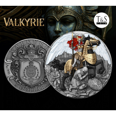 Valkira - 2 oz - srebrni kolekcionarski novčić