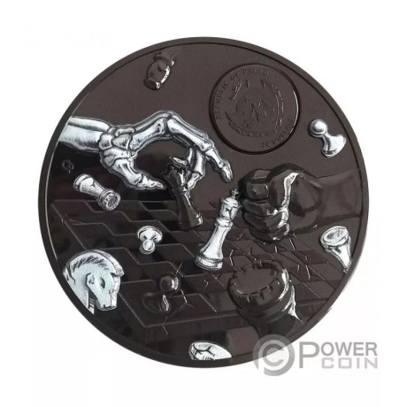 Tamni šah-mat (2021.) - 3 oz - srebrni kolekcionarski novčić u proof varijanti