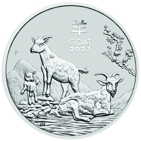 Lunarna koza (2027.) - 1 KG - srebrni investicijski novčić