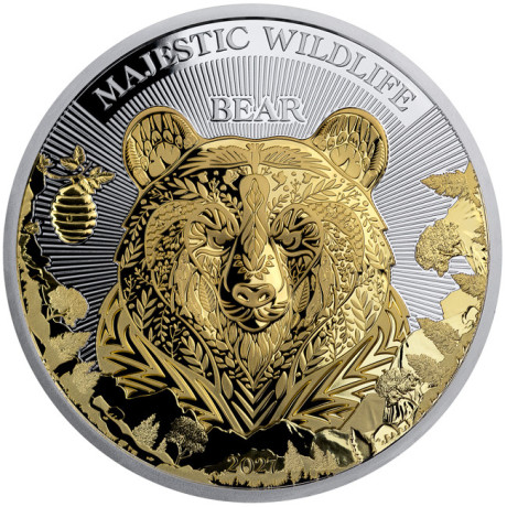 Medvjed (2027.) - 5 oz - srebrni kolekcionarski novčić