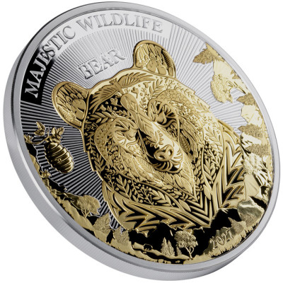 Medvjed (2027.) - 5 oz - srebrni kolekcionarski novčić