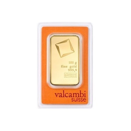 Valcambi 100 g - Investiční zlatý slit