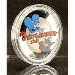The Simpsons: Itchy & Scratchy 1 Ounce Silver -stříbrná mince